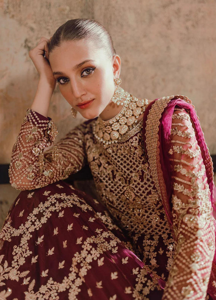 Azure Pret Embroidered Net 4 Piece Suit Parisa