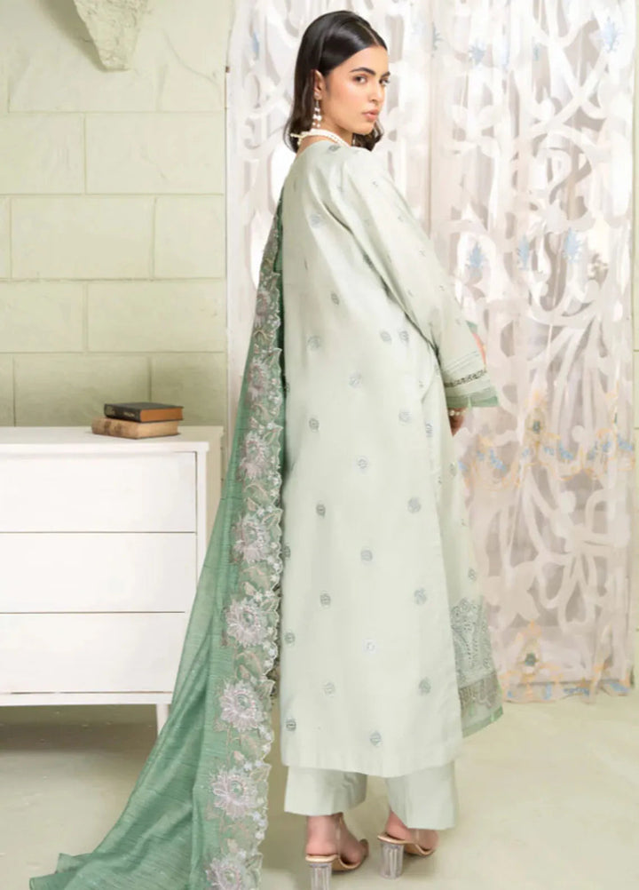 Baad e Baharan by Humdum  Chikankari Lawn Suit Unstitched 3 Piece HD24B D-05 - Summer Collection