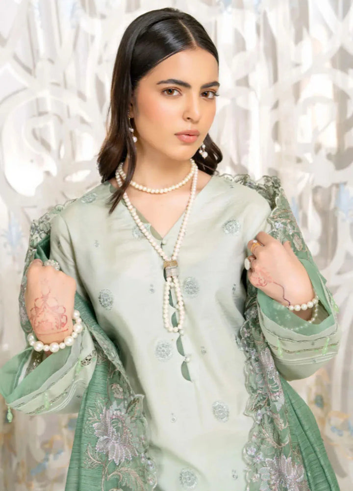 Baad e Baharan by Humdum  Chikankari Lawn Suit Unstitched 3 Piece HD24B D-05 - Summer Collection