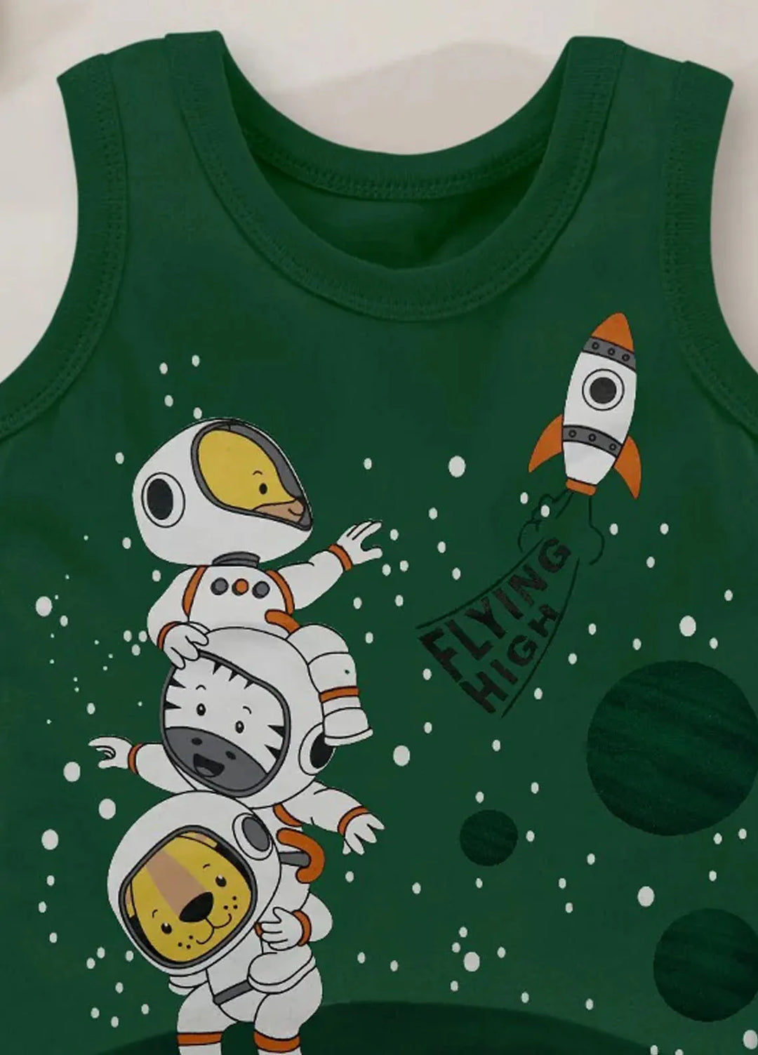 Baby Nest Boys Sando Flying High Green