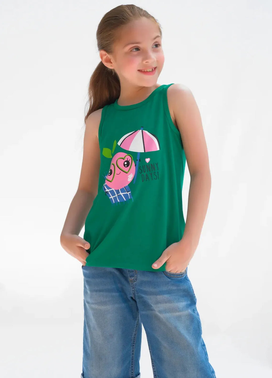 Baby Nest Boys Sando Sunny Daysi Green