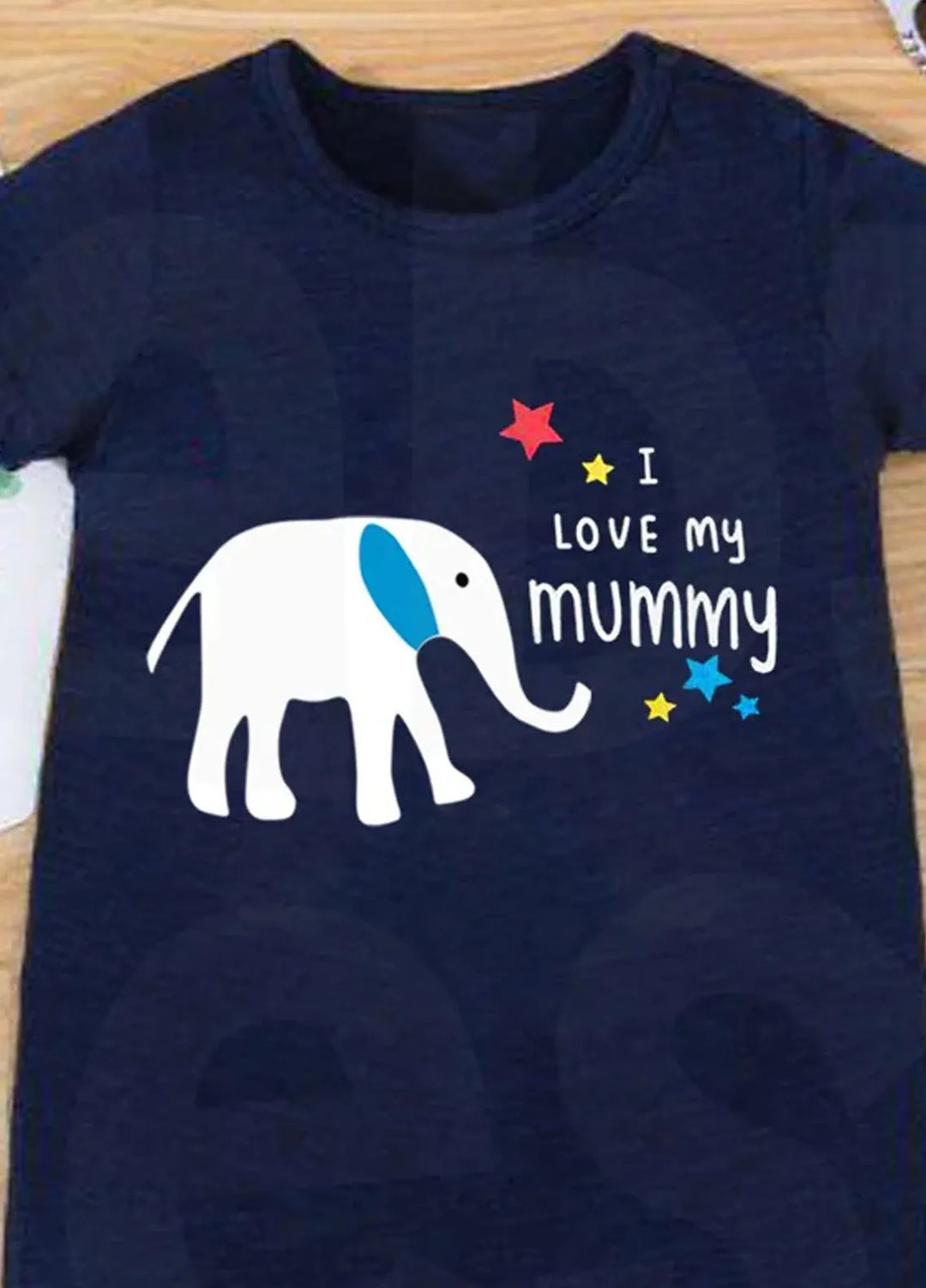 Baby Nest Casual Romper I Love My Mummy - Blue