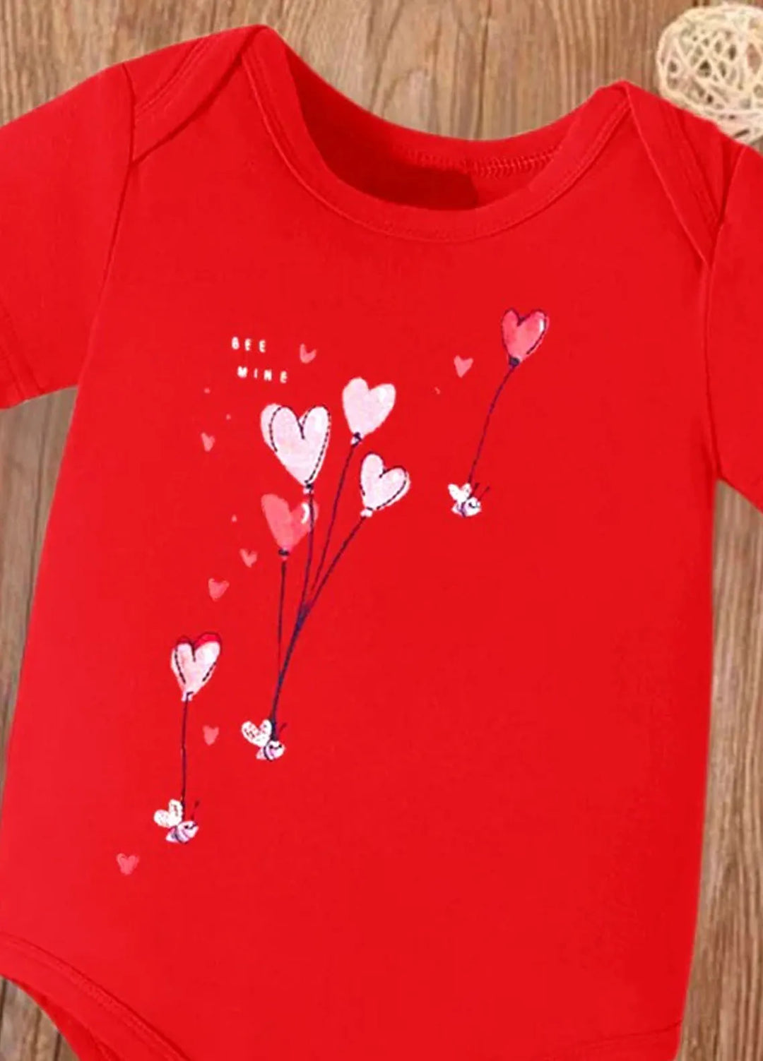 Baby Nest Casual Romper RBT BNO Flower - Red