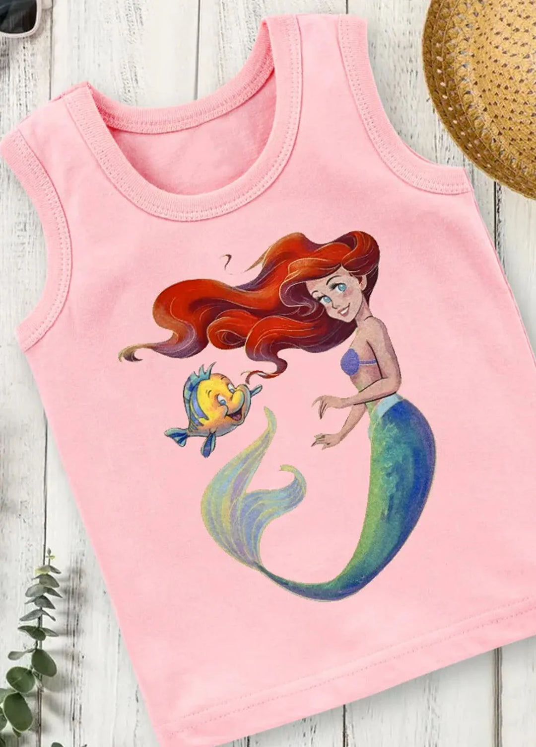 Baby Nest Kids Sando Bnbbs-154 Little Mermaid Pink