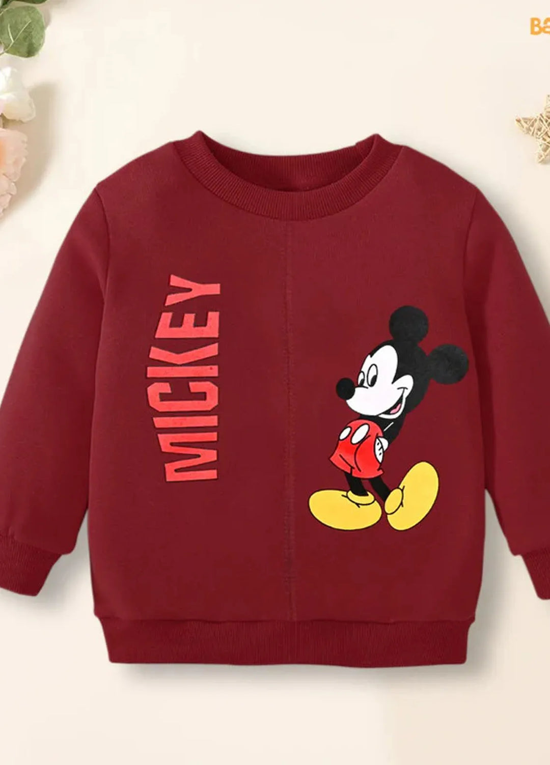 Baby Nest Mickey Mouse Character Printed Full Sleeve Sweatshirt For Kids-1300