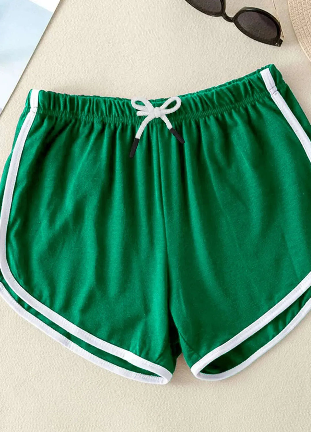 Baby Nest Pret 1 Piece Dolphin Shorts - Green- White Lines