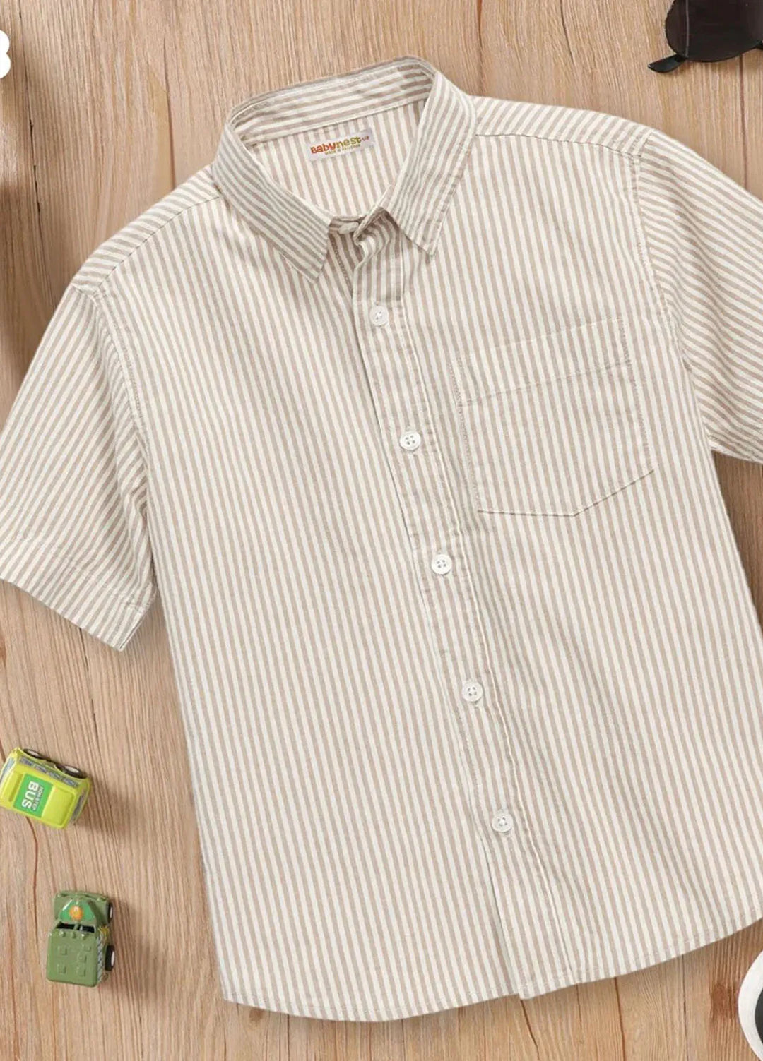 Baby Nest Pret 1 Piece Half Sleeves Check Shirt