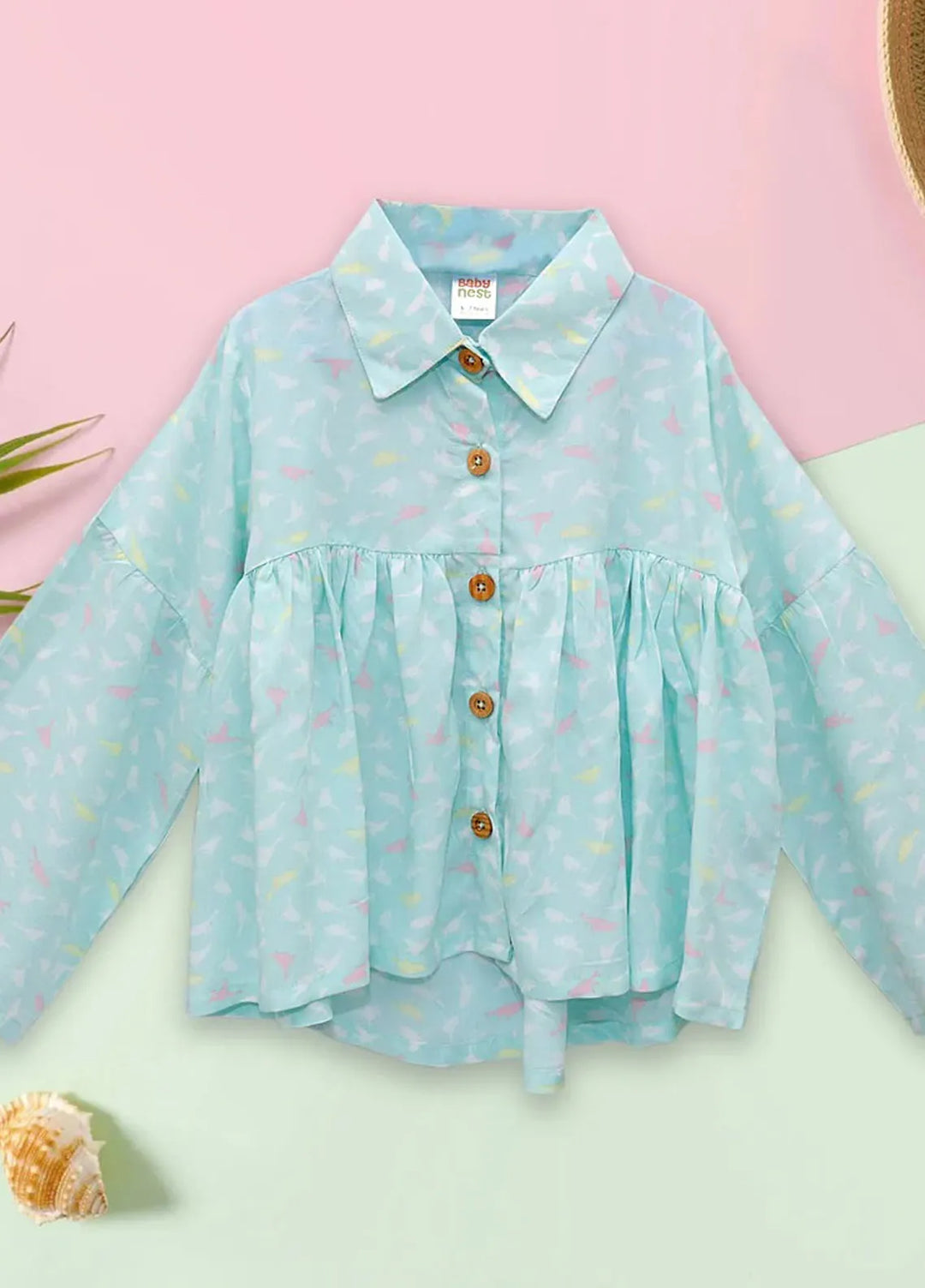 Baby Nest Pret 1 Piece Linen Pleated Top