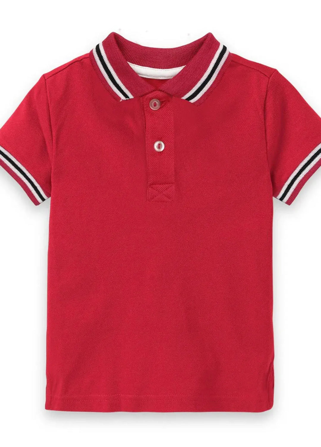 Baby Nest Pret 1 Piece Pique Polo T-Shirt -Darkpink