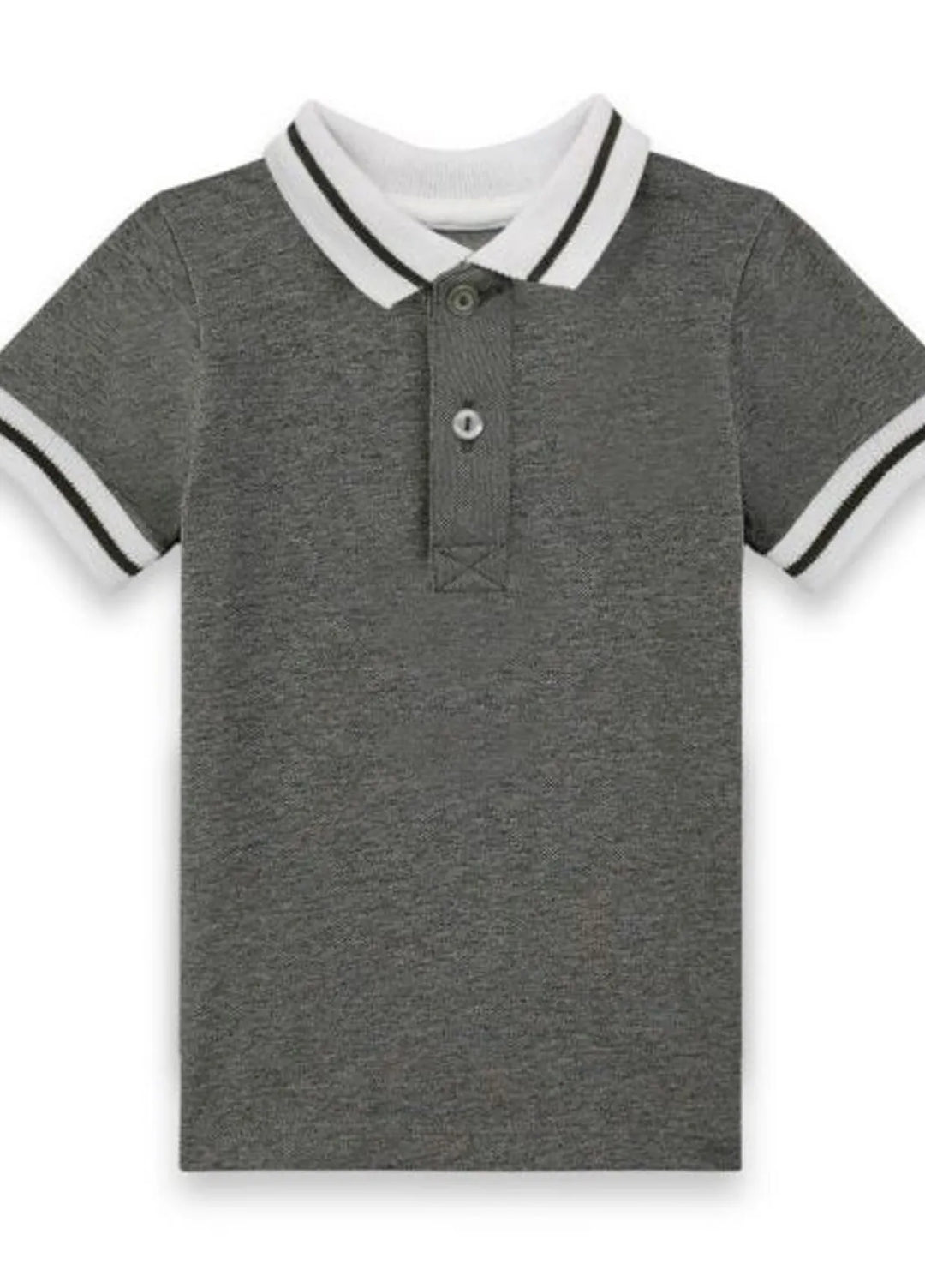 Baby Nest Pret 1 Piece Pique Polo T-Shirt -Grey