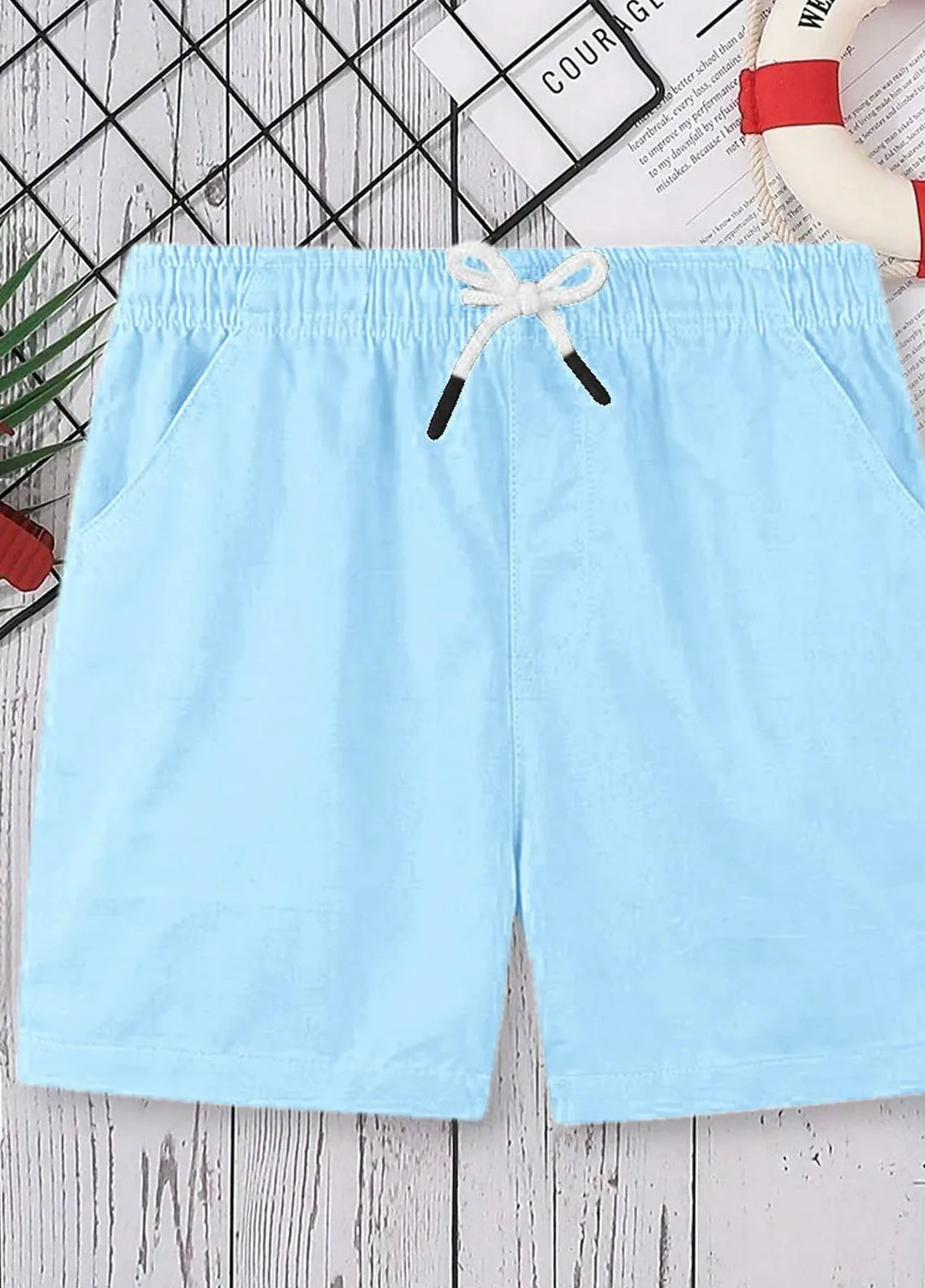 Baby Nest Pret 1 Piece Shorts For Boys - Sky Blue