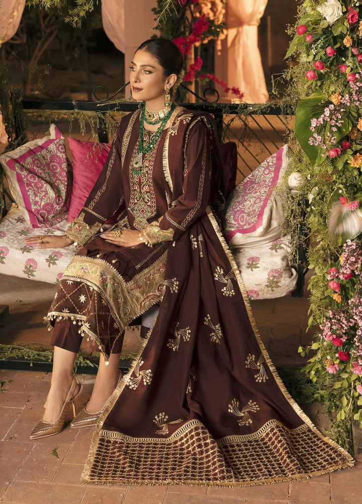 Bandhan By Parishay Embroidered Khaddar Suits Unstitched 3 Piece PRS22B Tamanna - Winter Collection