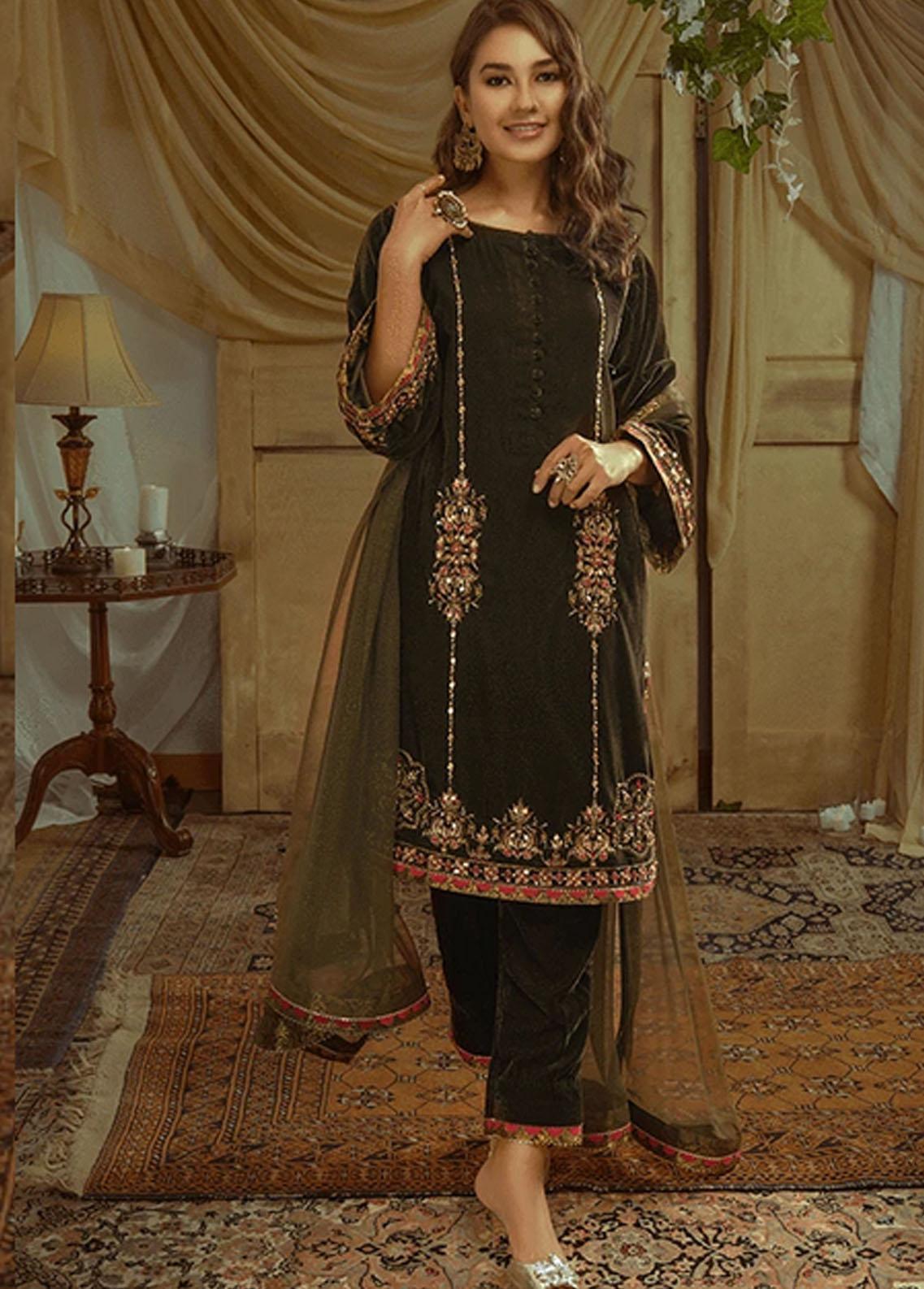 Zaaviay Luxury Pret Embroidered  3 Piece Suit ITR