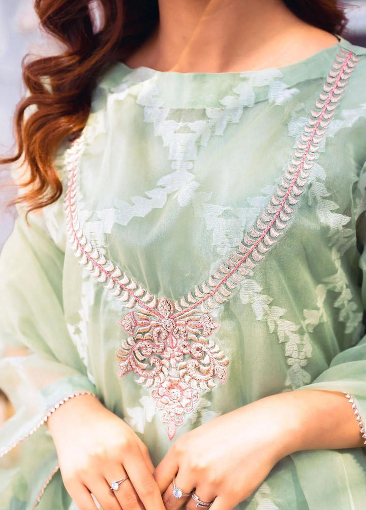 PSK Couture Pret Embroidered Tissue 4 Piece Suit DAY LILLY