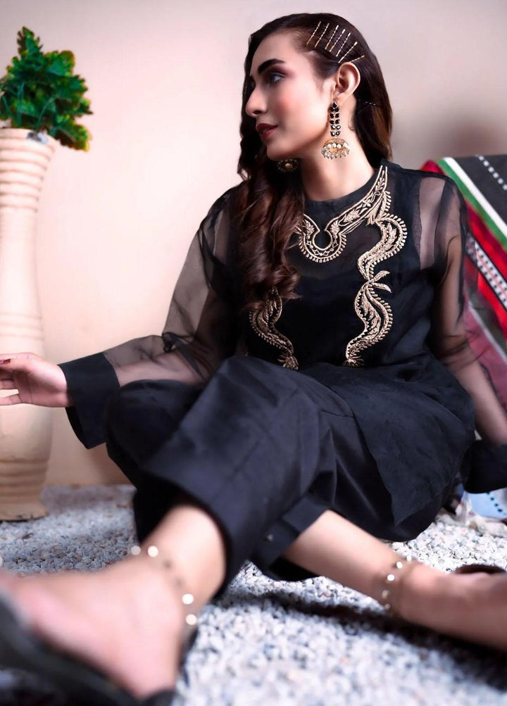 PSK Couture Pret Embroidered Tissue 4 Piece Suit SHOW STOPPER