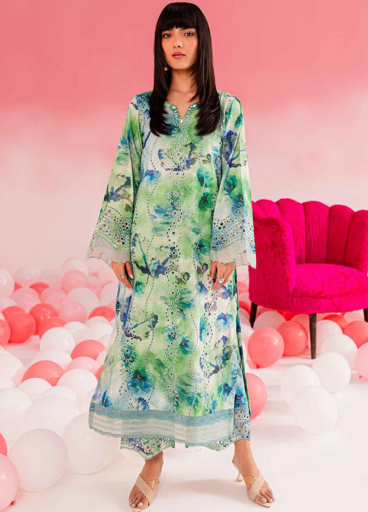 Ballerina by Nureh Chikankari Lawn Suits Unstitched 2 Piece NU24BC NU2-142 - Summer Collection