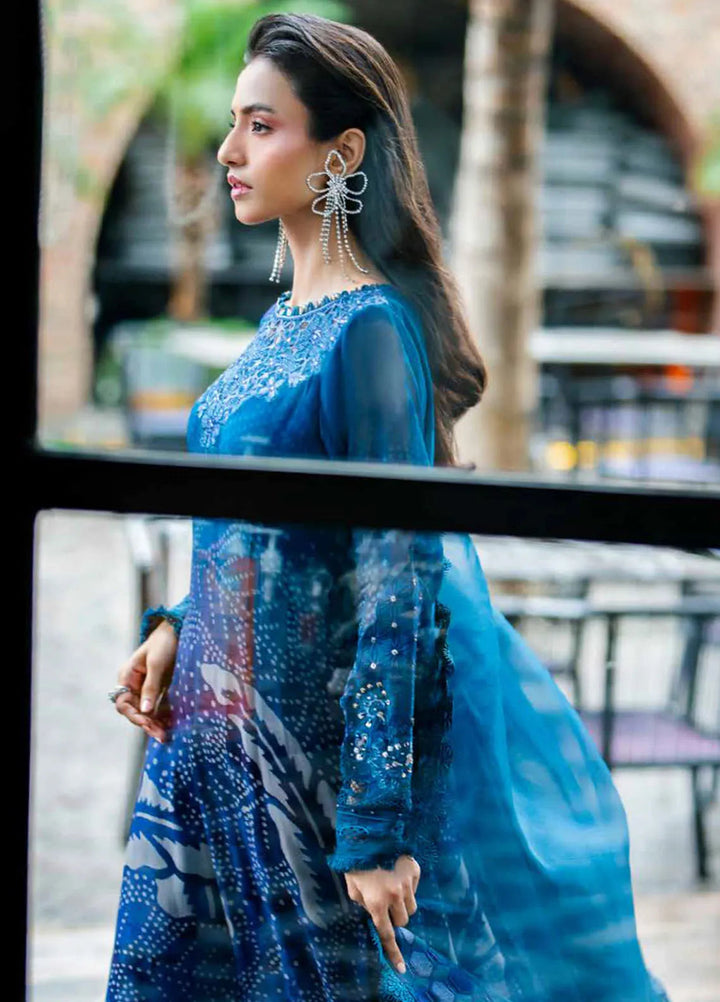 Ballerina By Nureh Embroidered Chiffon Suit Unstitched 3 Piece NU24BW NU2-151 - Winter Collection