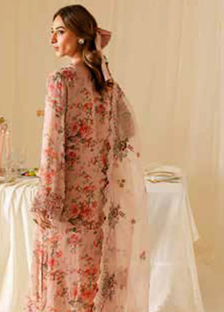 Ballerina by Nureh Embroidered Chiffon Suit Unstitched 4 Piece NU25B NU2-160 - Formals Collection