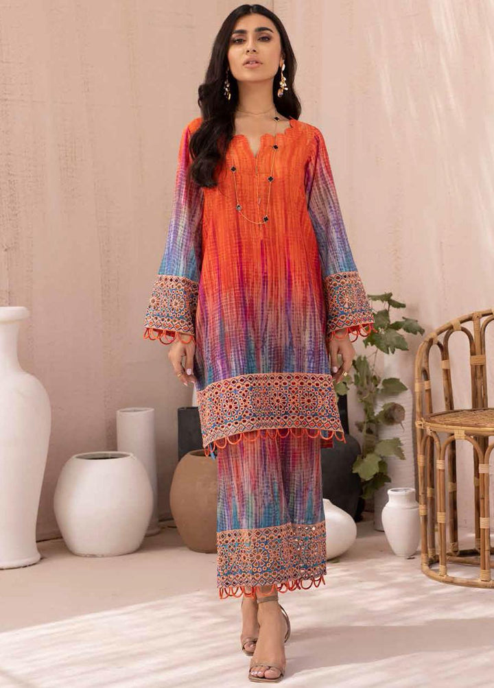 Ballerina By Nureh Embroidered Chikankari Suits Unstitched 2 Piece NU21B 05 - Summer Collection