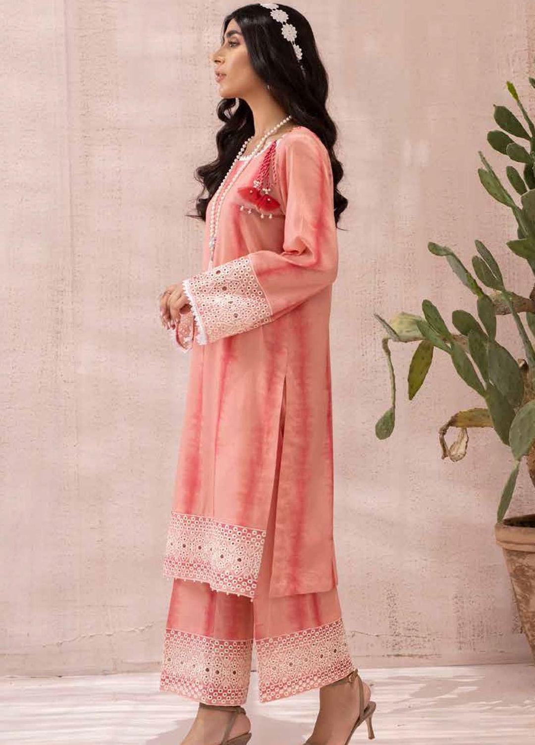 Ballerina By Nureh Embroidered Chikankari Suits Unstitched 2 Piece NU21B 07 - Summer Collection