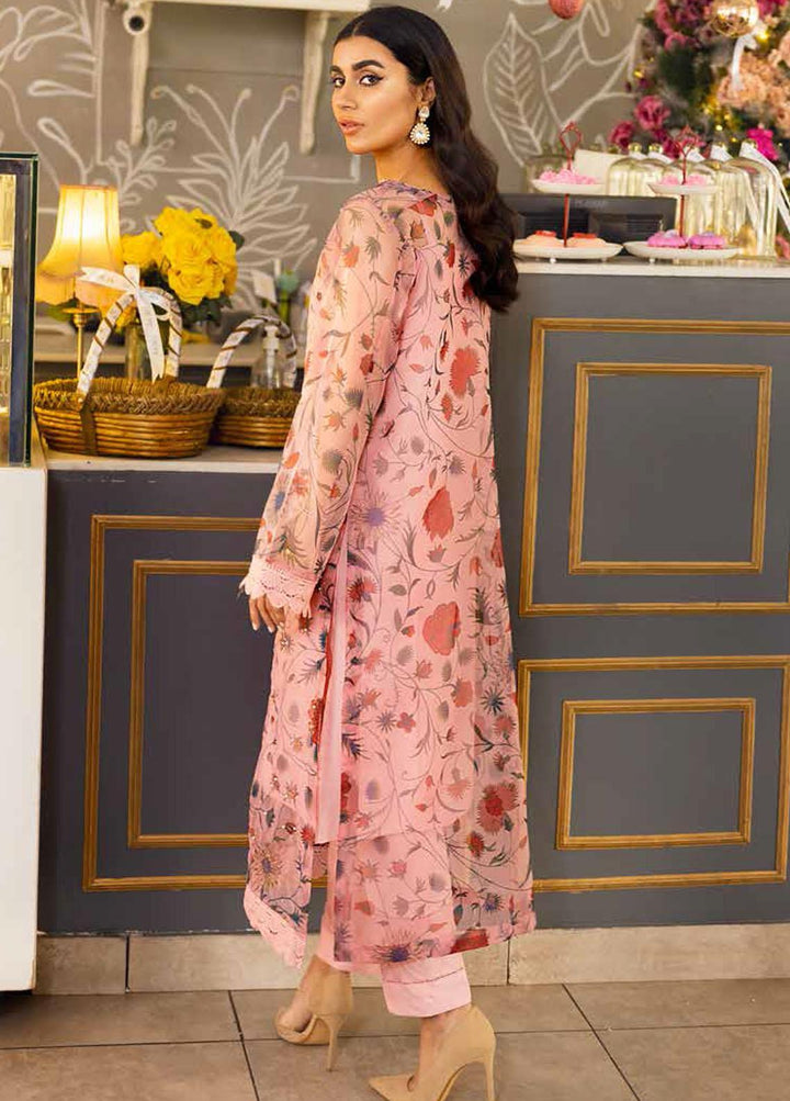 Ballerina By Nureh Embroidered Organza Suits Unstitched 2 Piece NU22B NU2- 22 PISTACIO - Luxury Collection