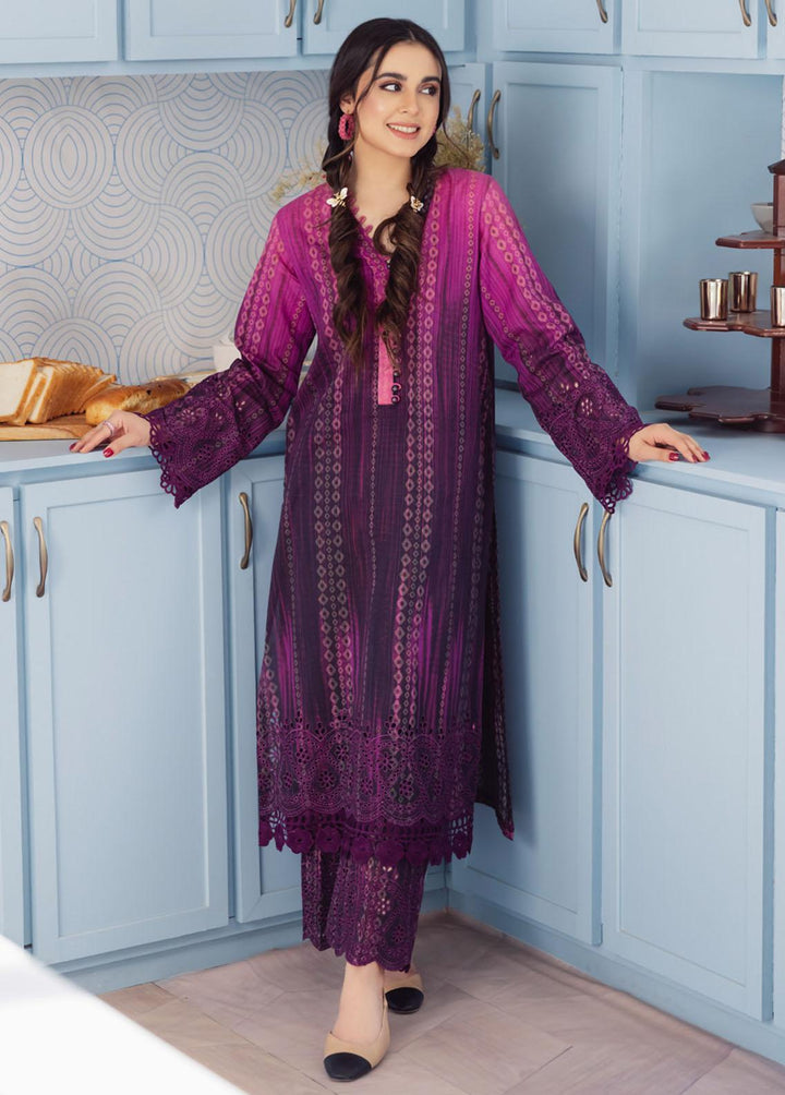 Ballerina by Nureh Embroidered Lawn Suits Unstitched 2 Piece NU23B NU2-89 - Summer Collection