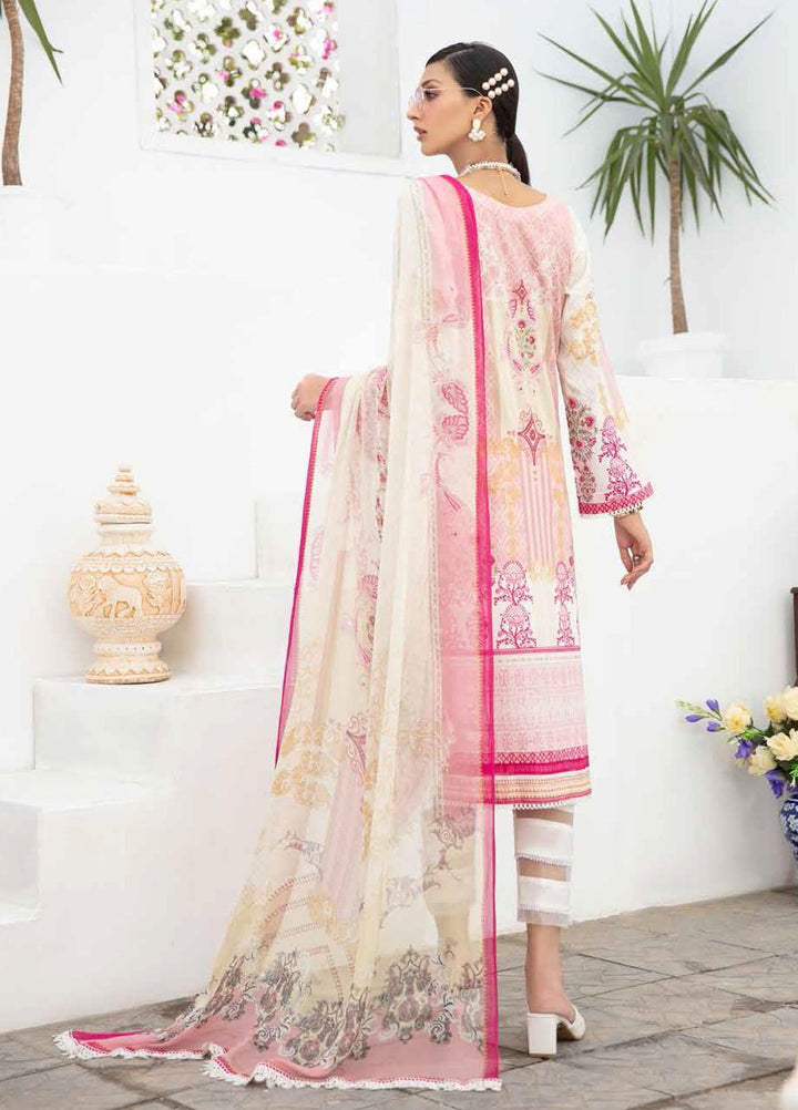 Banafsheh Embroidered Lawn Suits Unstitched 3 Piece BF21LL 05 - Luxury Collection
