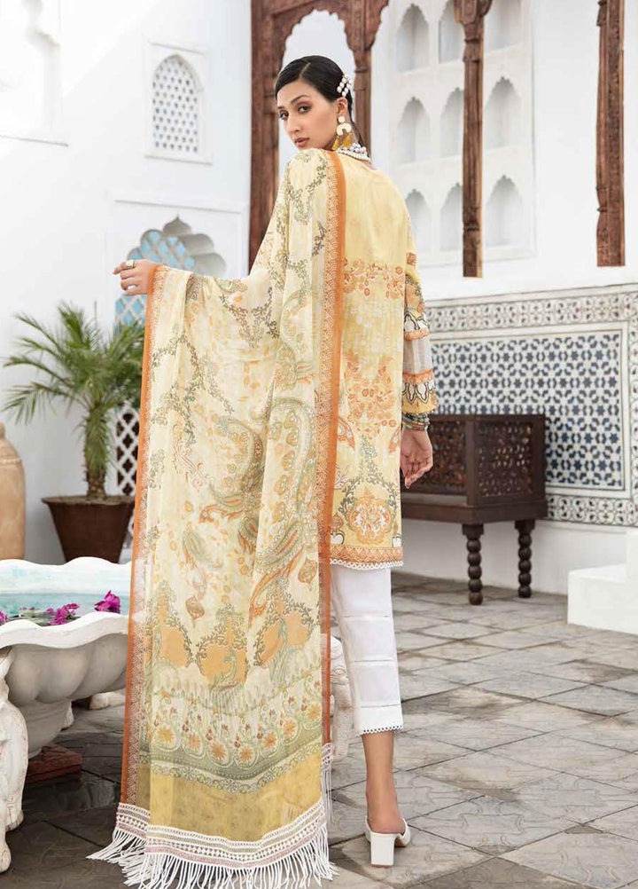Banafsheh Embroidered Lawn Suits Unstitched 3 Piece BF21LL 06 - Luxury Collection