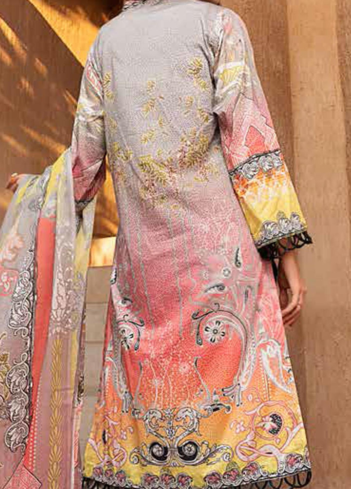 Banafsheh Printed Lawn Suits Unstitched 3 Piece BF21L 02 - Summer Collection