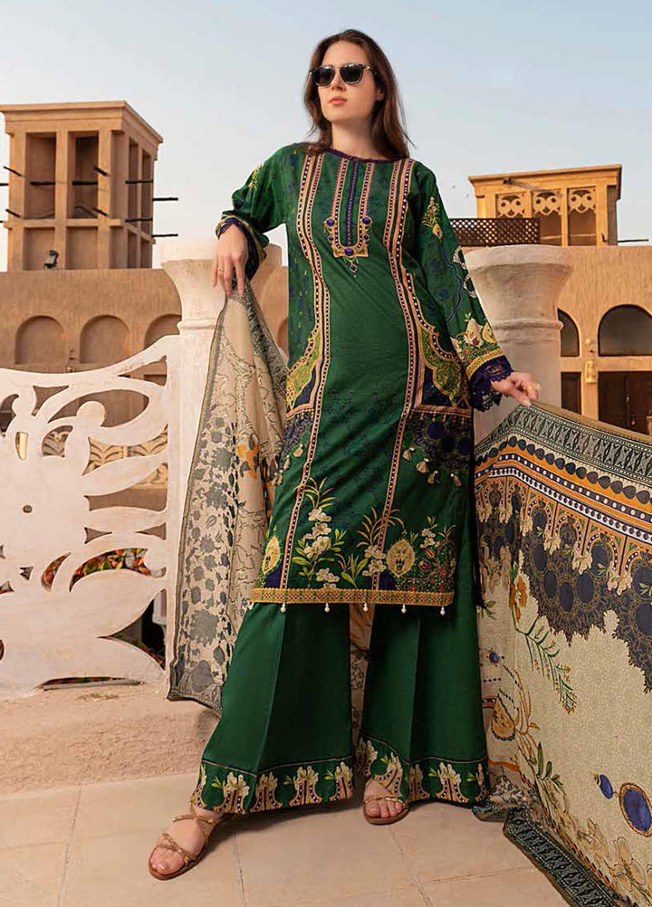 Banafsheh Printed Lawn Suits Unstitched 3 Piece BF21L 05 - Summer Collection