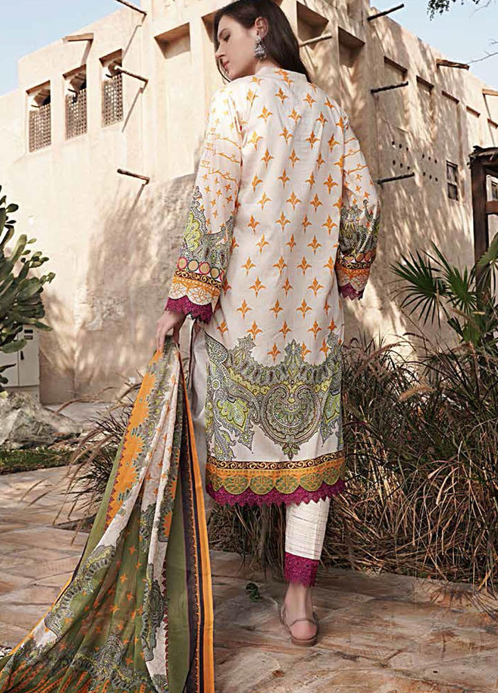 Banafsheh Printed Lawn Suits Unstitched 3 Piece BF21L 06 - Summer Collection