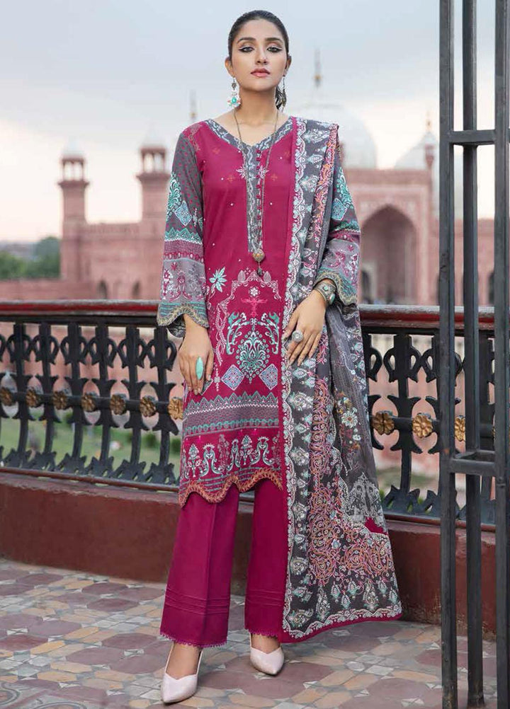 Banafsheh Digital Printed Khaddar Suits Unstitched 3 Piece BF21RK D-003 - Winter Collection