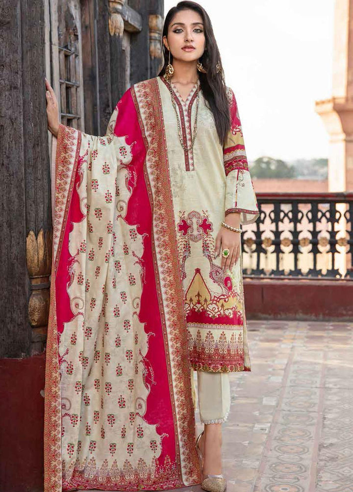 Banafsheh Digital Printed Khaddar Suits Unstitched 3 Piece BF21RK D-004 - Winter Collection