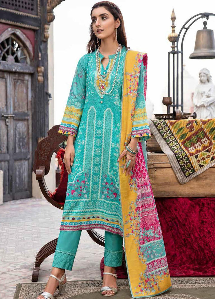 Banafsheh Digital Printed Khaddar Suits Unstitched 3 Piece BF21RK D-012 - Winter Collection
