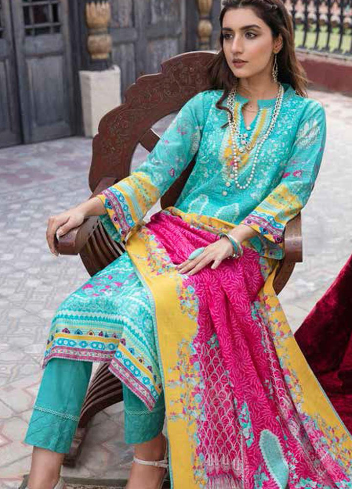 Banafsheh Digital Printed Khaddar Suits Unstitched 3 Piece BF21RK D-012 - Winter Collection