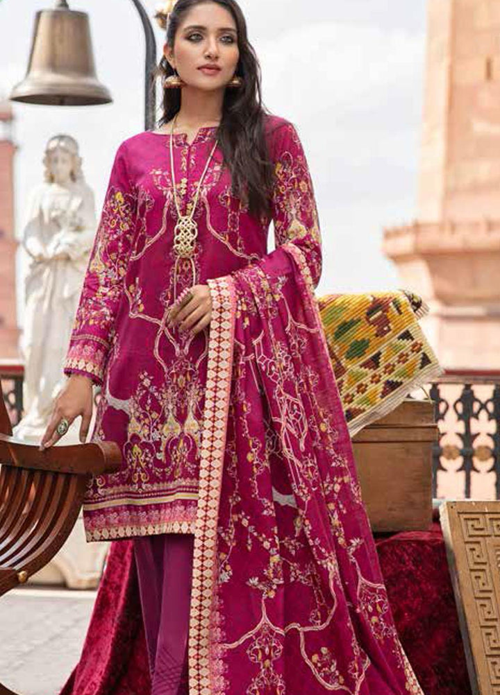 Banafsheh Digital Printed Khaddar Suits Unstitched 3 Piece BF21RK D-013 - Winter Collection