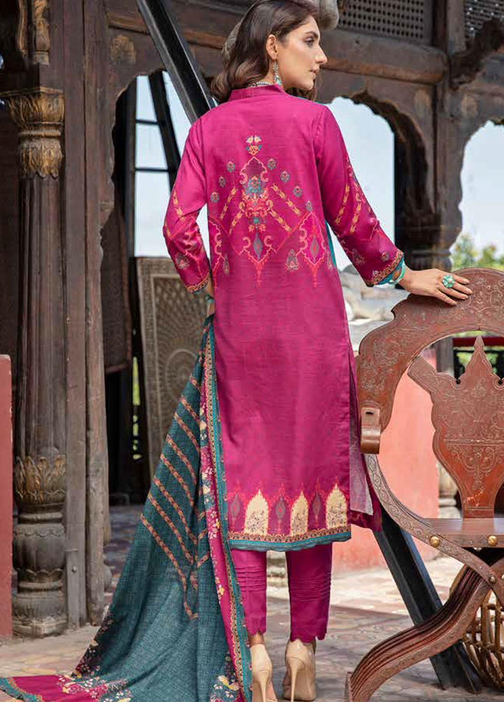 Banafsheh Digital Printed Khaddar Suits Unstitched 3 Piece BF21RK D-017 - Winter Collection