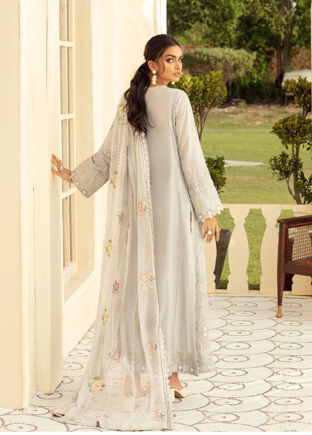 Sunheri Eid By Baroque Embroidered Lawn Suits Unstitched 3 Piece BQ21SE 01 Refa - Summer Collection