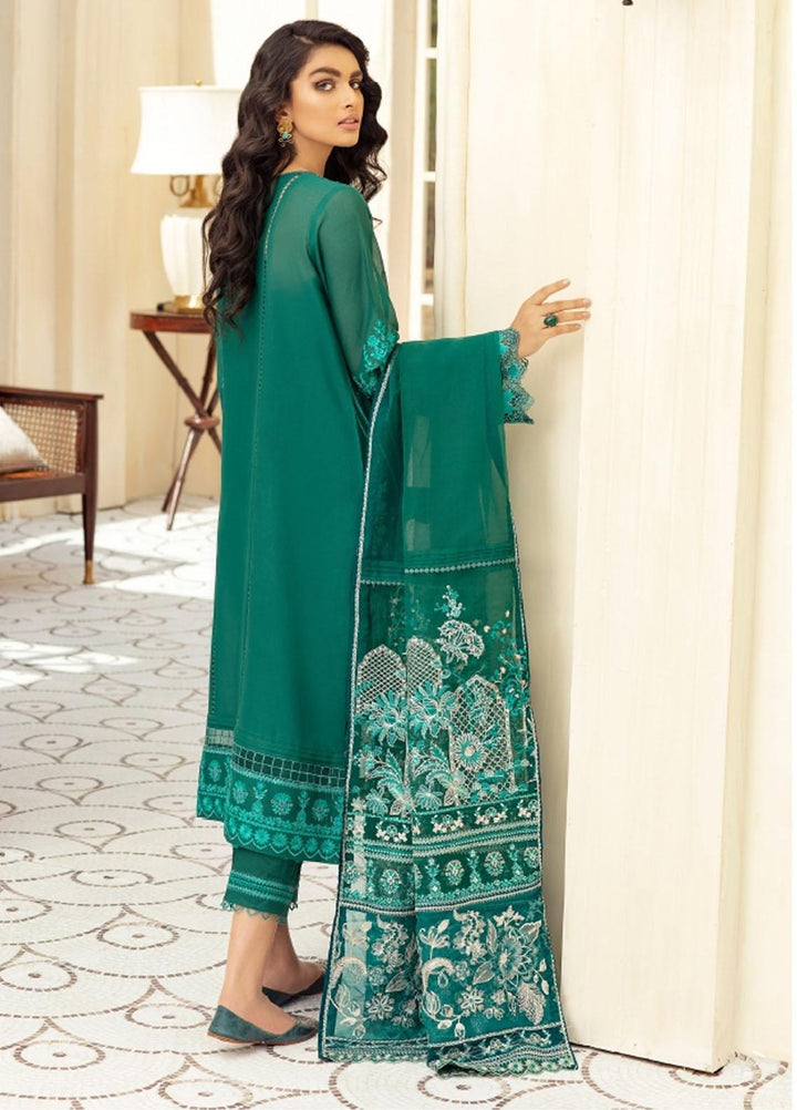 Sunheri Eid By Baroque Embroidered Lawn Suits Unstitched 3 Piece BQ21SE 08 Hanna - Summer Collection