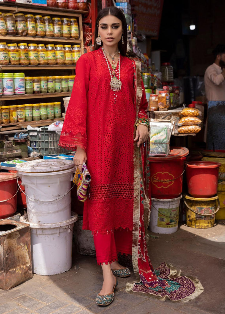 Bazaar By Nureh Embroidered Chikankari Lawn Suits Unstitched 3 Piece NU23CM NDS-86 - Festive Collection