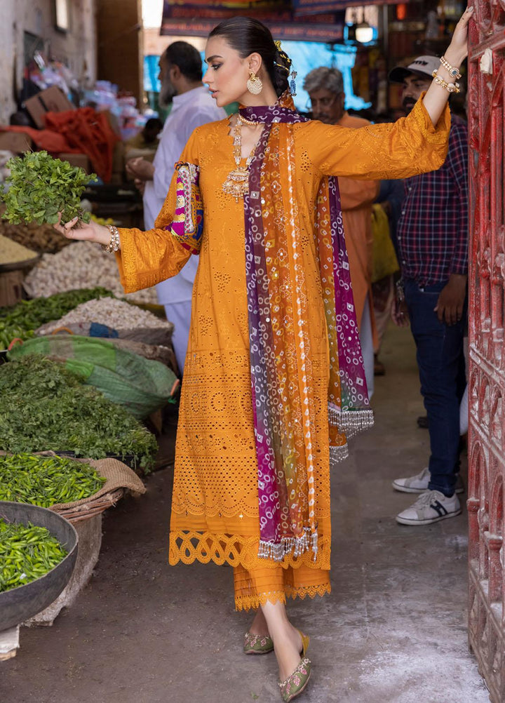 Bazaar By Nureh Embroidered Chikankari Lawn Suits Unstitched 3 Piece NU23CM NDS-87 - Festive Collection