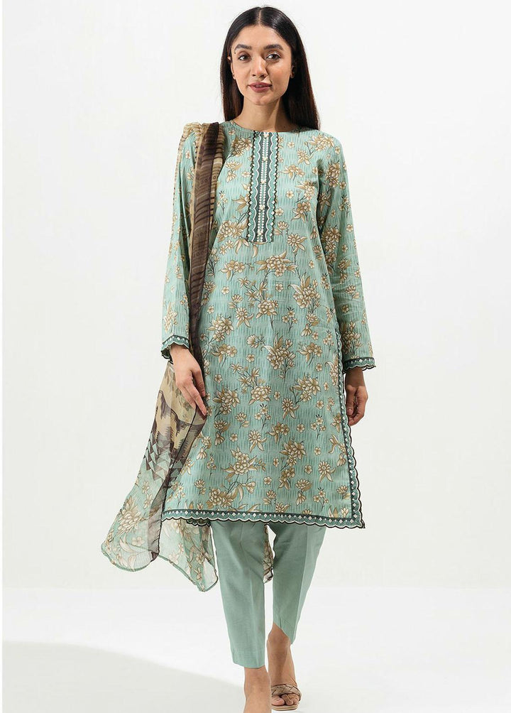 Beechtree Printed Lawn Suits Unstitched 2 Piece BT22SS BT1S22U20 - Summer Collection