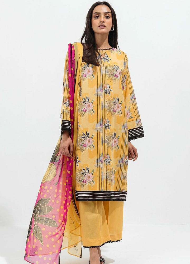 Beechtree Printed Lawn Suits Unstitched 2 Piece BT22SS BT1S22U24 - Summer Collection