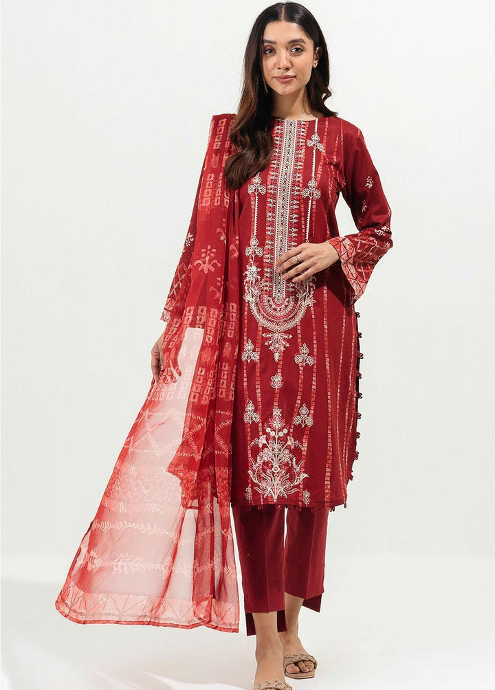 Beechtree Printed Lawn Suits Unstitched 2 Piece BT22SS BT1S22U30 - Summer Collection