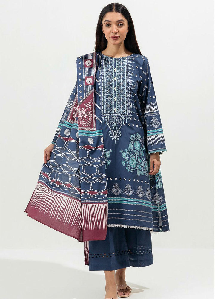 Beechtree Printed Lawn Suits Unstitched 2 Piece BT22SS BT1S22U43 - Summer Collection