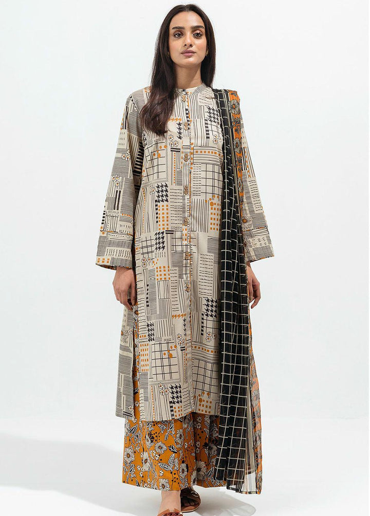 Beechtree Printed Lawn Suits Unstitched 3 Piece BT22SS BT1S22U58 - Summer Collection