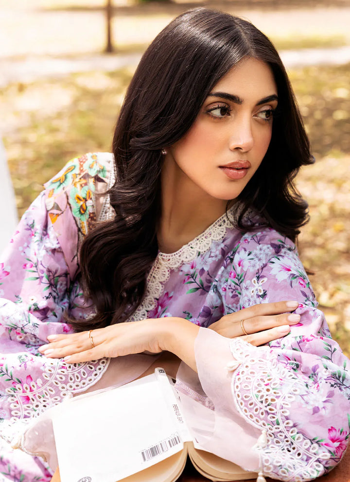 Bella By Fiona Embroidered Chikankari Suit Unstitched 3 Piece FO24B Orchidea - Summer Collection
