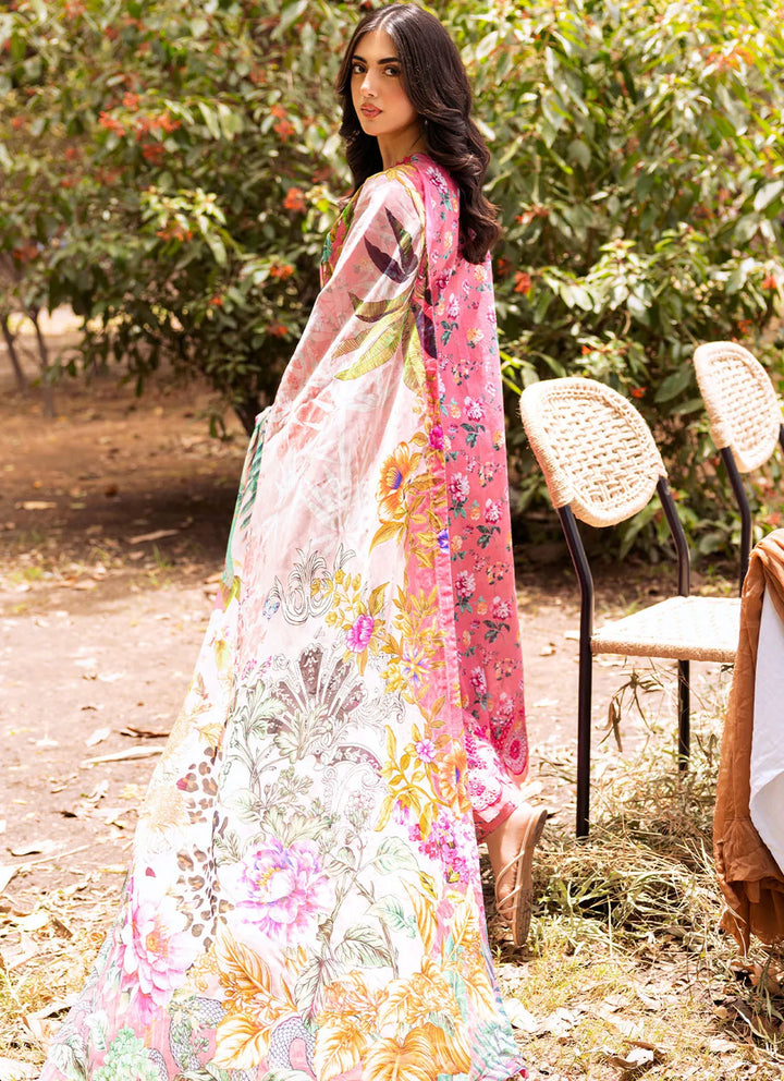 Bella By Fiona Embroidered Chikankari Suit Unstitched 3 Piece FO24B Peonia - Summer Collection