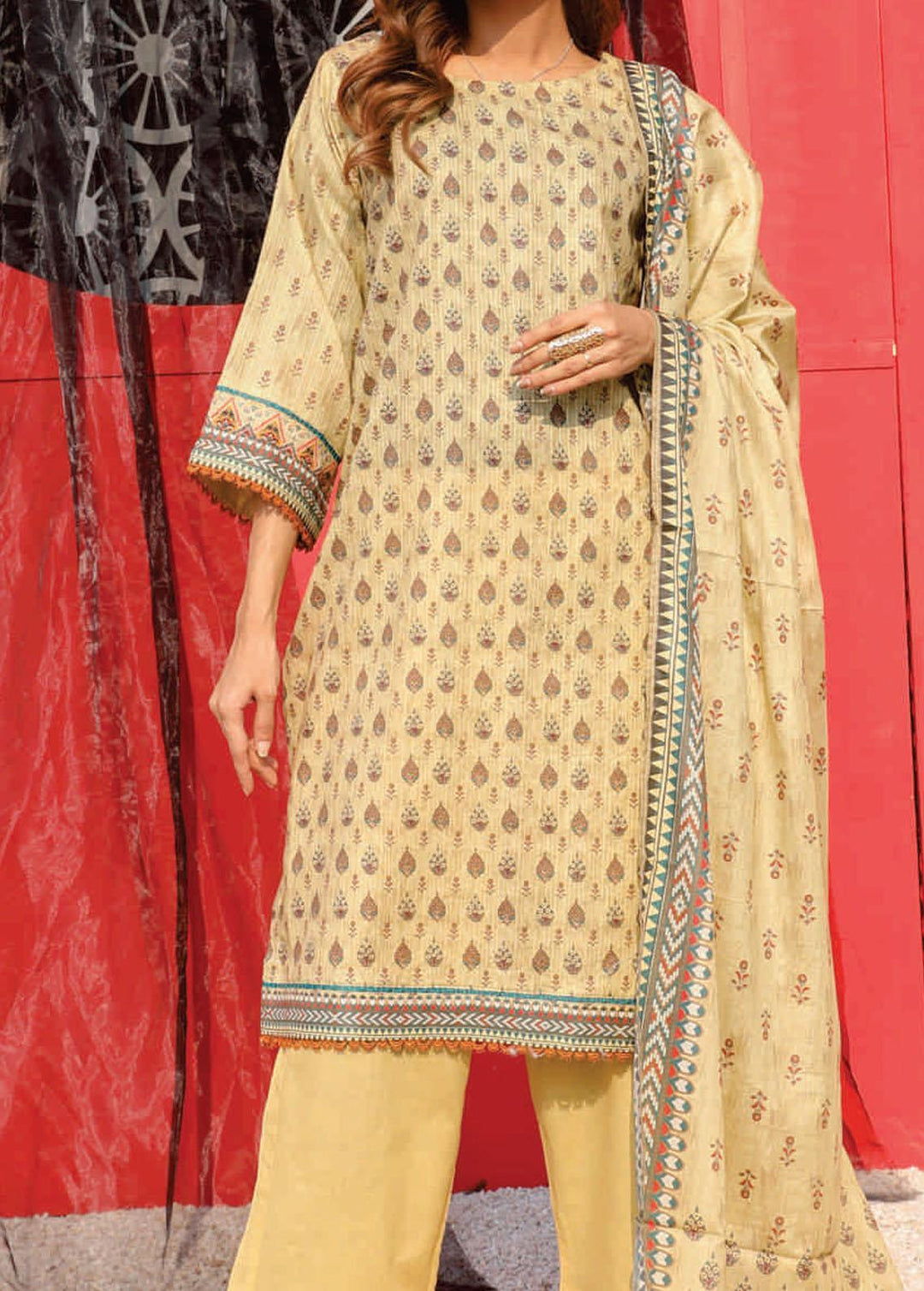 Bella By Rashid Textiles Printed Lawn Suits Unstitched 3 Piece RD22B D-6752 - Summer Collection