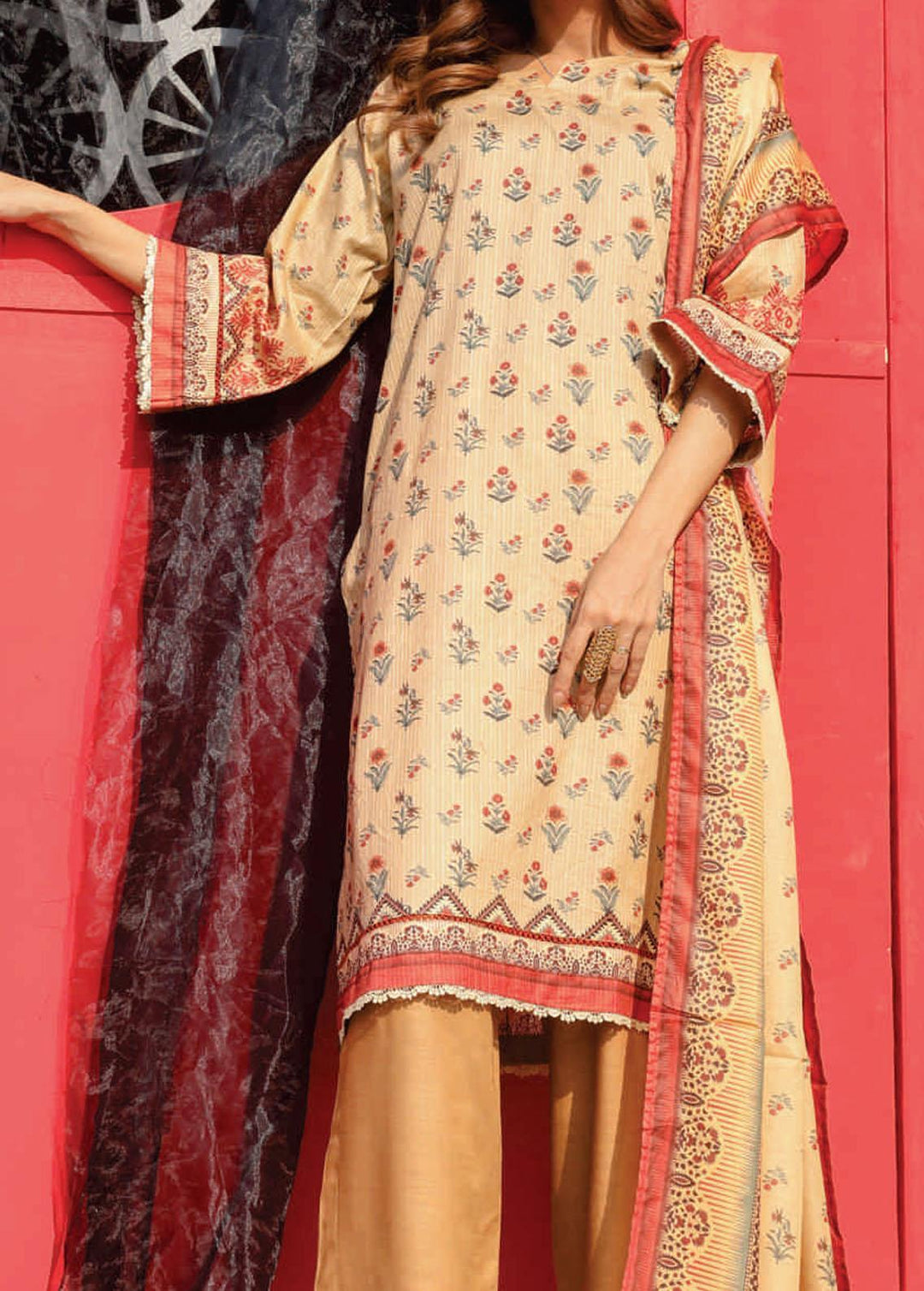 Bella By Rashid Textiles Printed Lawn Suits Unstitched 3 Piece RD22B D-6754 - Summer Collection